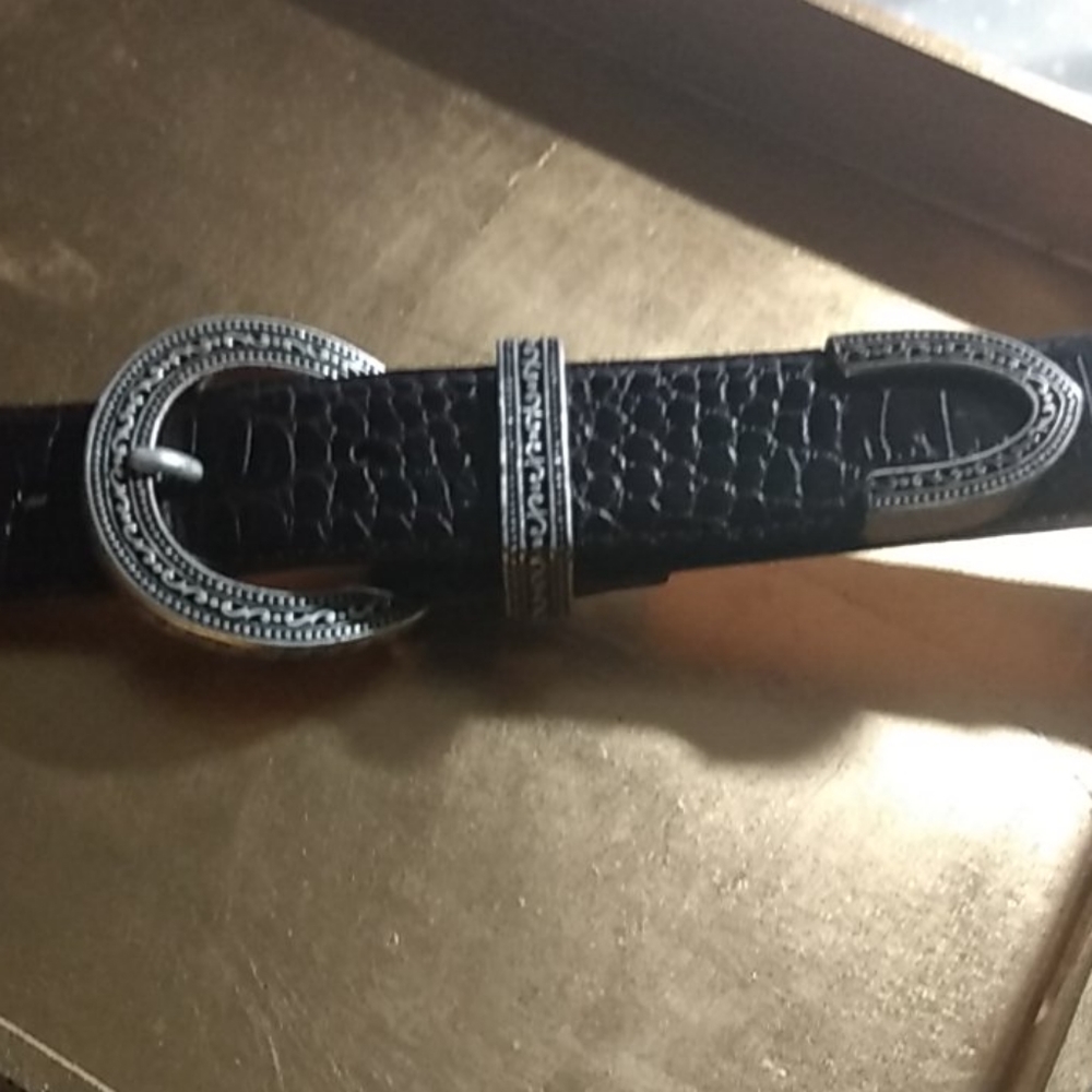 Stunning suede and leather belt